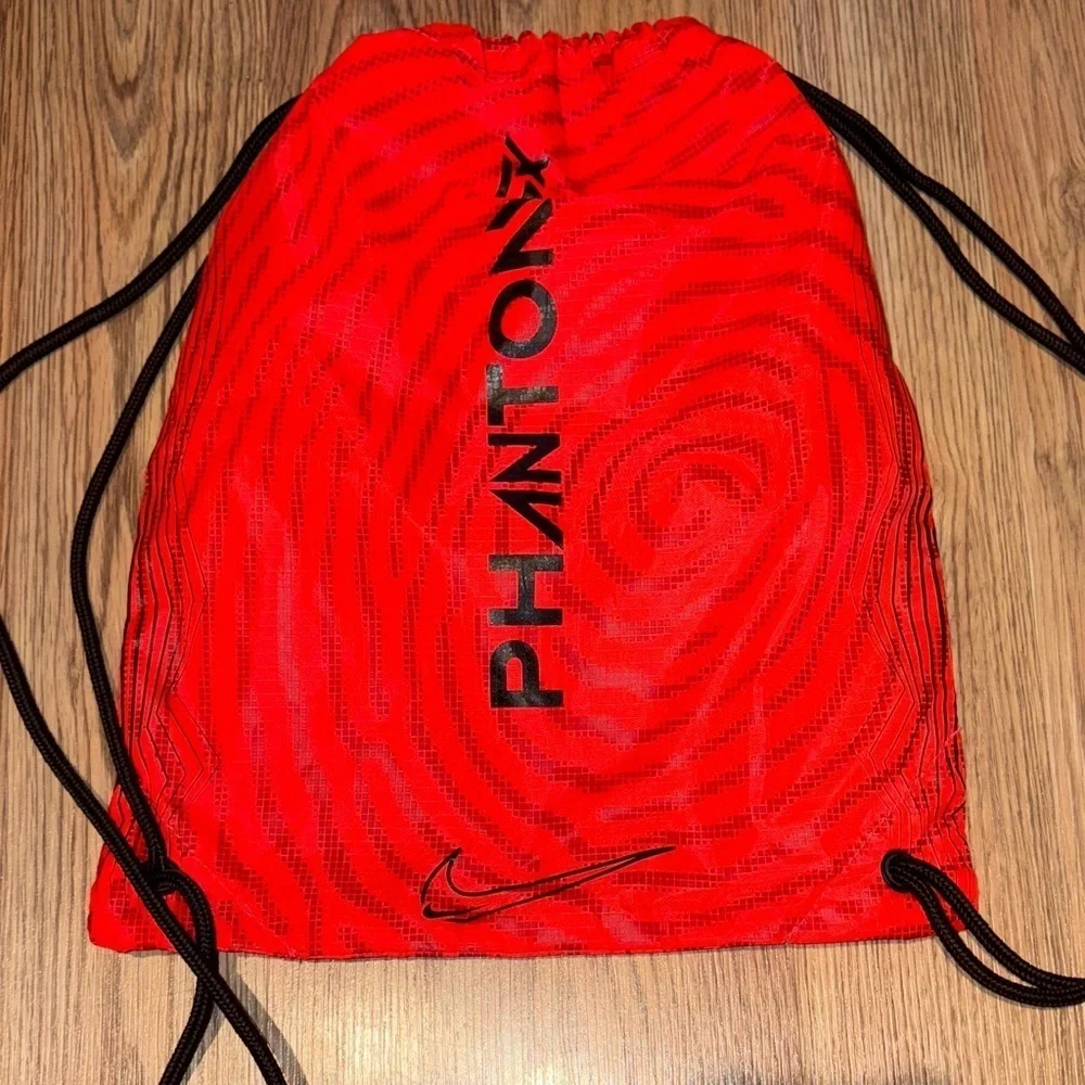 Nike Phantom Red and Black Drawstring Backpack